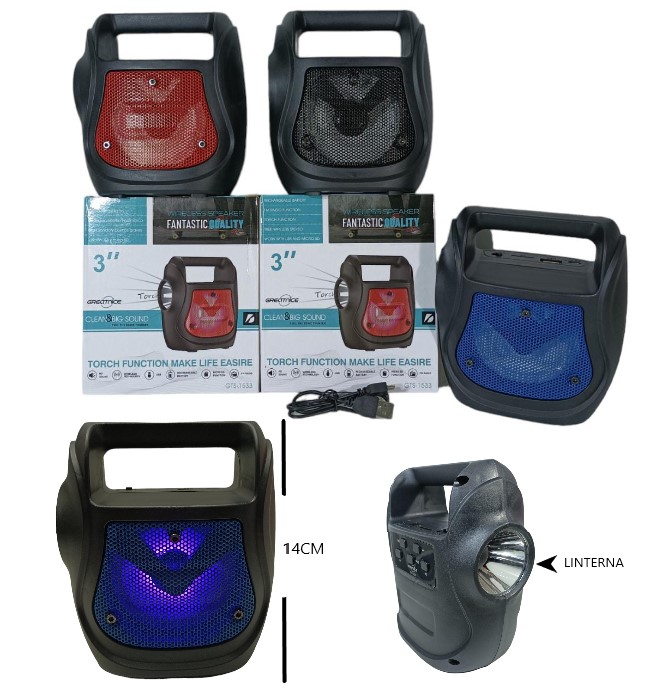 PARLANTE MP3 C/LINTERNA