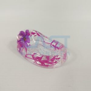 JABONERA PLASTICA 14X5X9CM FLOR VIOLETA