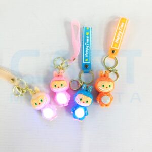 LLAVERO C/ LUZ  {KC816} 6CM CONEJO -PACK X12