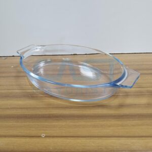 ASADERA OVAL VIDRIO 0.7L 236X130X53MM C/ ASAS