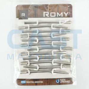 BOMBILLA INOX. C/ RESORTE NIQUEL (X12) -MATE URBAN