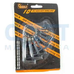 SET DE LLAVE ALLEN HEXAGONAL 10 PCS