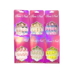 U?AS POSTIZAS (MAB566) LARA NAILS PACK X12