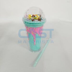 VASO ALCRILICO {WF05} C/SORBETE OSOS