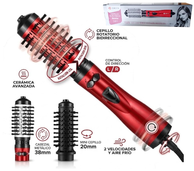 [PREITOR1201] CEPILLO SECADOR ROTATIVO 3EN1 1000W