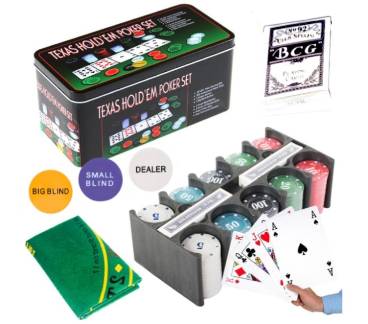 JUEGO SET DE POKER TEXAS
