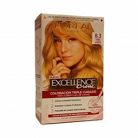 Excellence Rubio Claro Dorado Tono 8.3 Kit x1
