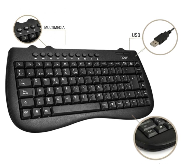 MINI TECLADO MULTIMEDIA USB