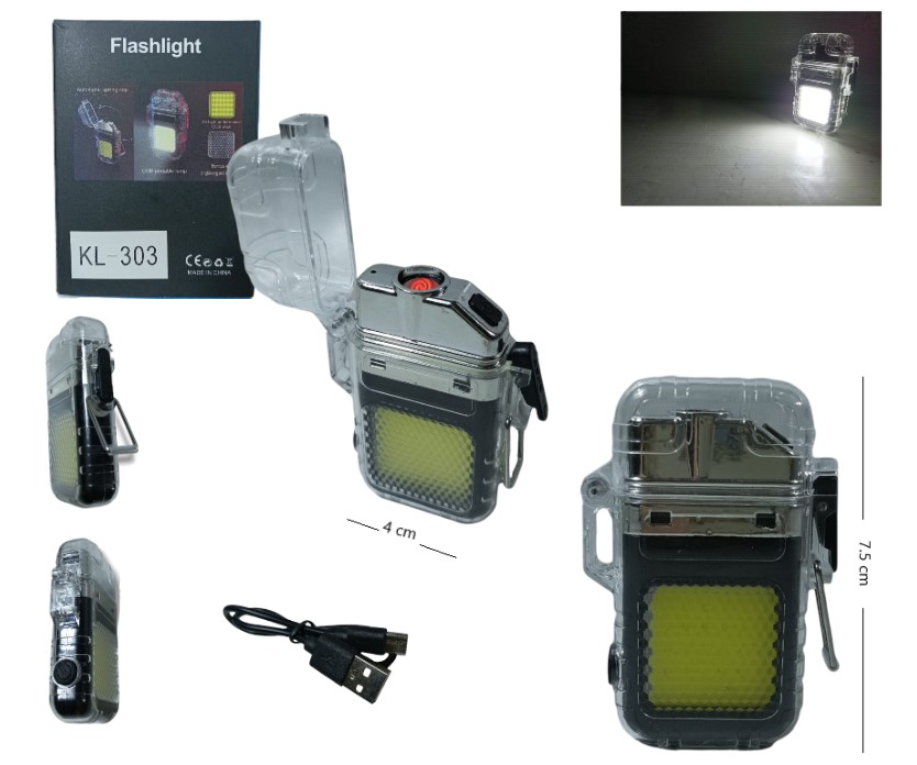 LINTERNA LED RECARGABLE C/ENCENDEDOR MELECH-428