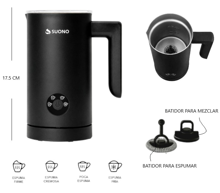 [PREITHOG0511] ESPUMADOR DE LECHE 300ML 450W