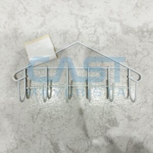 PORTA UTENSILLOS X6 GANCHO BLANCO
