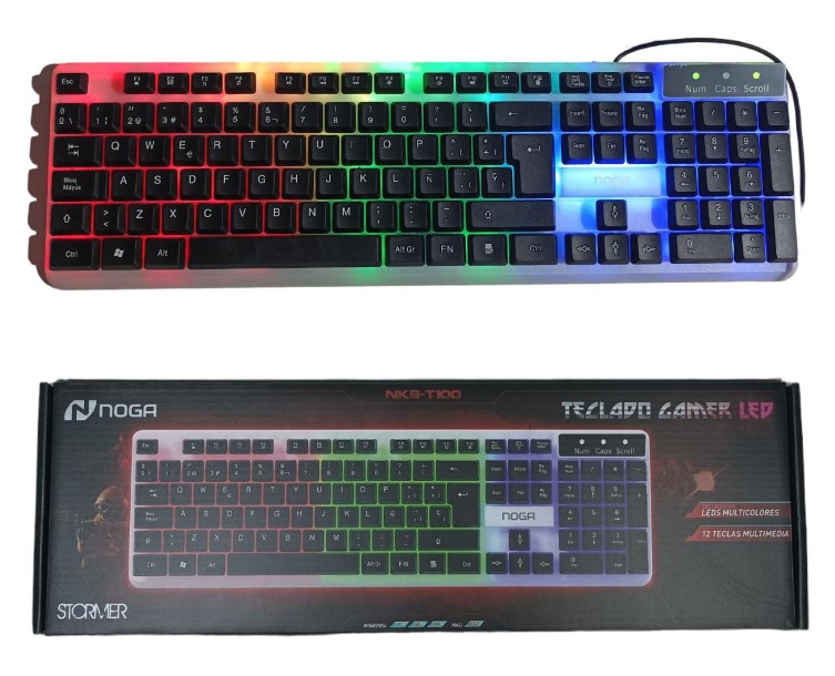 [PREITNKBT100] TECLADO GAMER OFFICE RETROILUMINADO