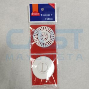 TAPON UNIVERSALY FILTRO P/ PILETA PVC BLANCO