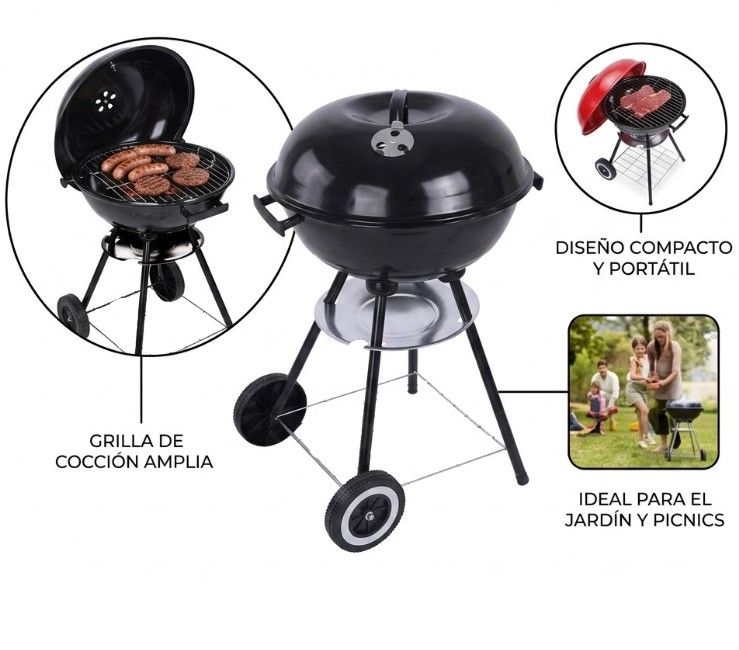 PARRILLA DE CARBONO PORTATIL