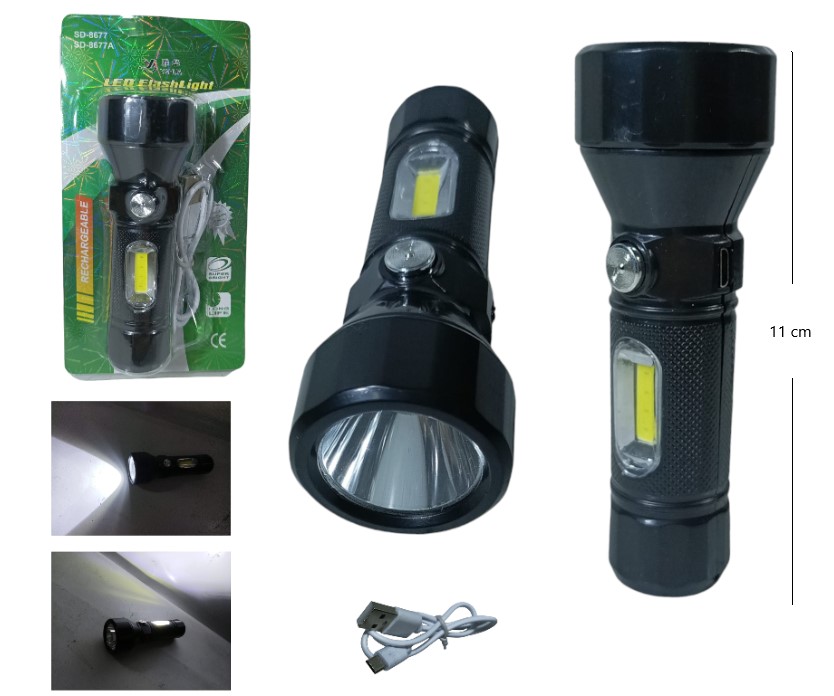 LINTERNA LED MINI RECARGABLE SD-8677