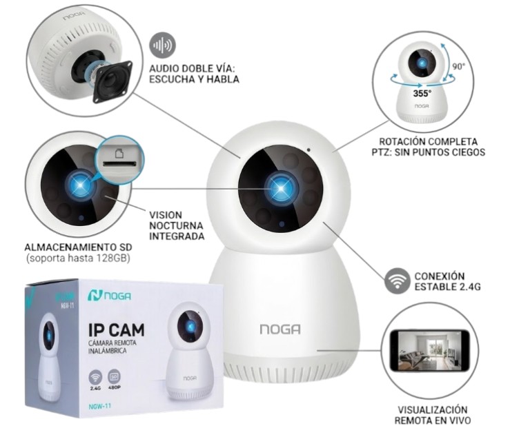 CAMARA IP NOGA 2.4G 480P