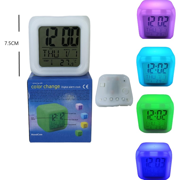 RELOJ DIGITAL FECHA/ALARMA/TEMP KM9821A