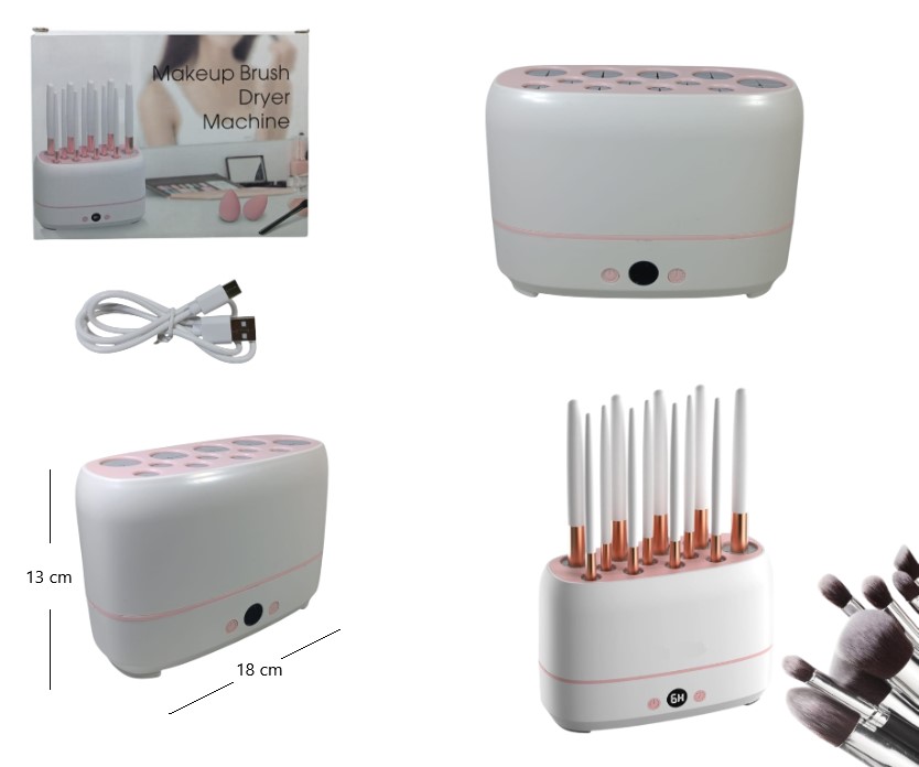 MAQUINA SECADORA DE BROCHAS MAQUILLAJE