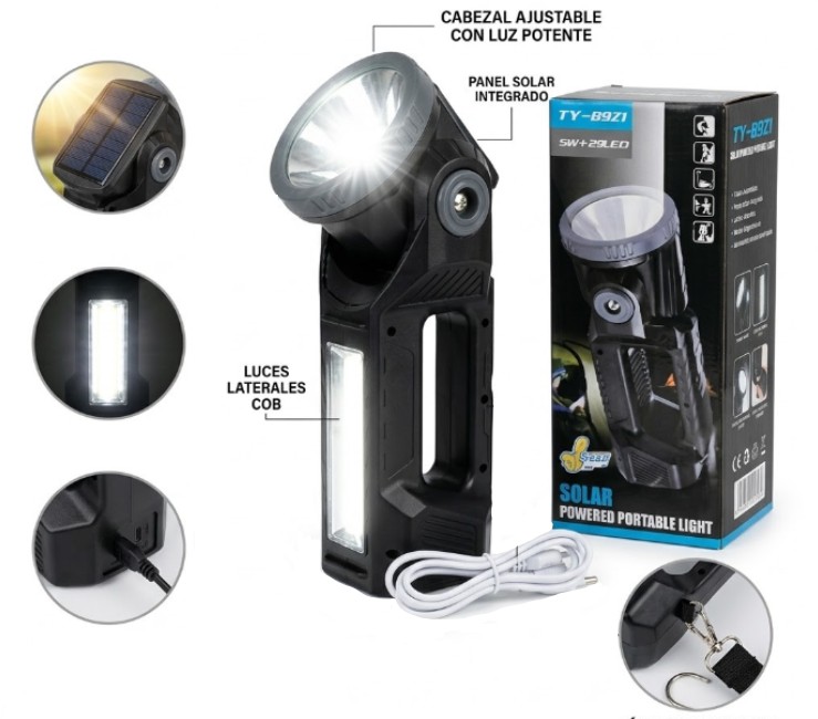 LINTERNA LED RECARGABLE 5V
