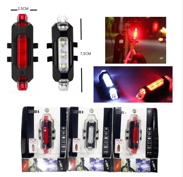 KM-61113LUZ P/BICI RECARGABLE X LED DC-918A BS-216