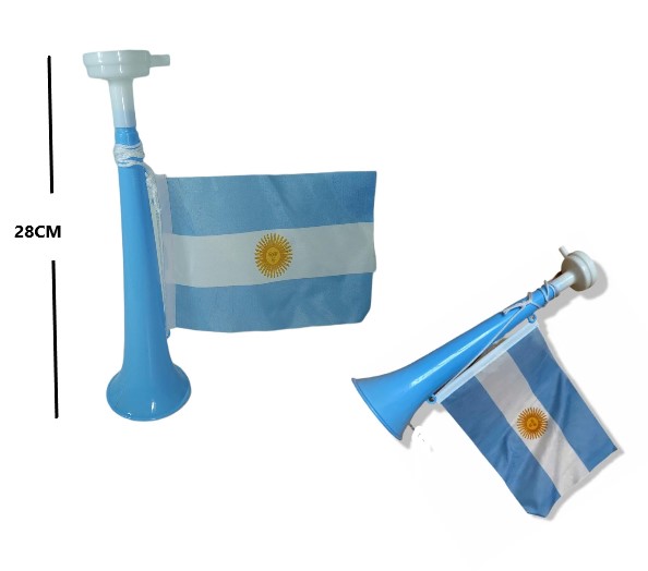 CORNETA BOCINA C/ BANDERA MUNDIAL WCF-04