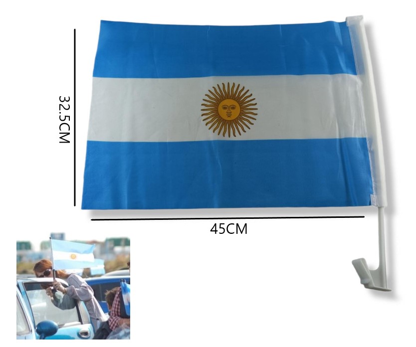 BANDERA P/ AUTO ARGENTINA 30X40CM EF10011 WCF-12