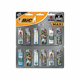 Maxi Bic Campeones del Mundo - Encendedor x12 Unidades