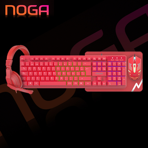 [PREBBNKB413R] COMBO GAMING NOGA ROJO