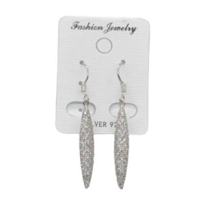 AROS DE PLATA CON STRASS- 22609/9