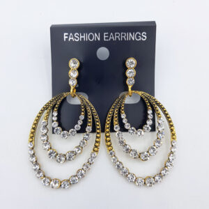 AROS DE METAL CON STRASS – 22552/16