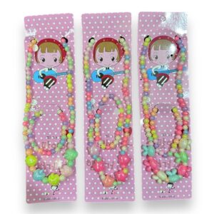 SET COLLAR Y PULSERA INFANTIL X 12 CARD – 22809/10