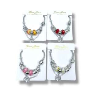 PULSERA ESTILO PANDORA DE METAL X 4 PCS – 22818/1
