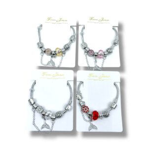 PULSERA ESTILO PANDORA DE METAL X 4 PCS – 22818/4
