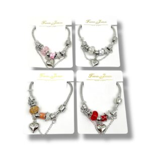 PULSERA ESTILO PANDORA DE METAL X 4 PCS – 22818/6