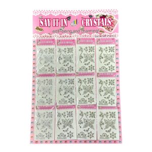 STICKER DE STRASS X 12 PCS – 22813/7