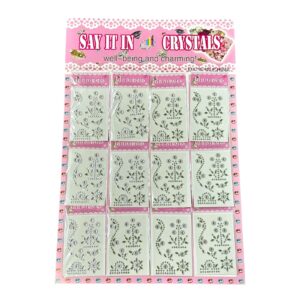 STICKER DE STRASS X 12 PCS – 22813/11