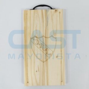 TABLA 20X40CM C/ MANIJA DE HIERRO MADERA FUTBOL (0