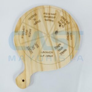 PIZZERA 33CM C/ MANIJA MADERA DISENO (0101)