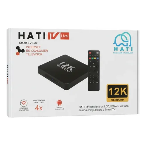 TV BOX HATI C/PROGRAMAS ANDROID 15