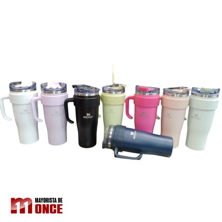 VASO QUENCHER CON BOMBILLA DE METAL