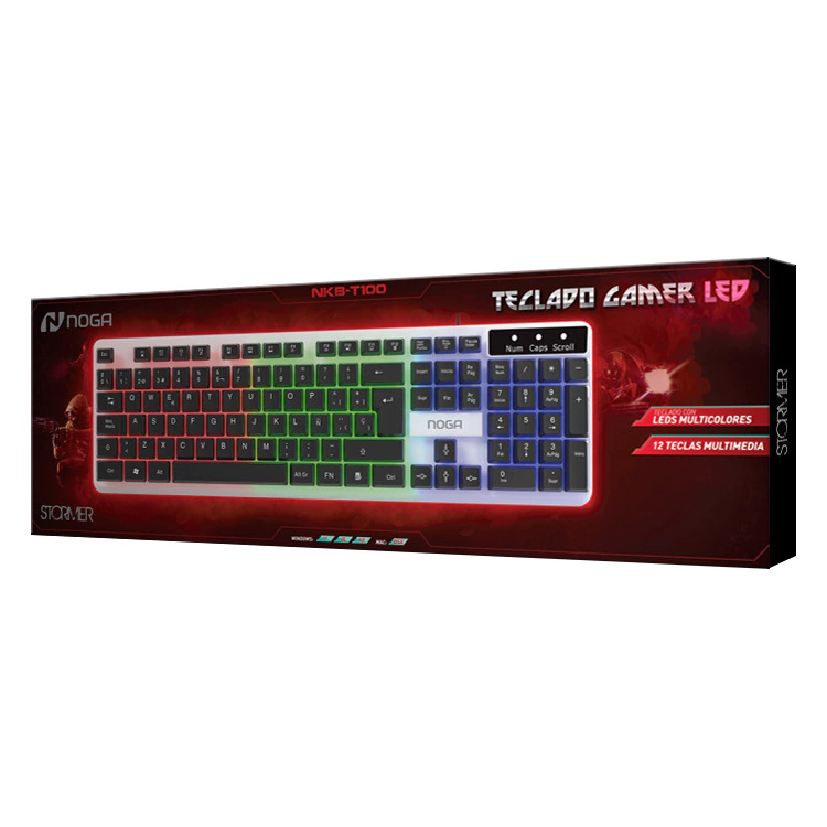 TECLADO GAMER LED NOGA NKB-T100