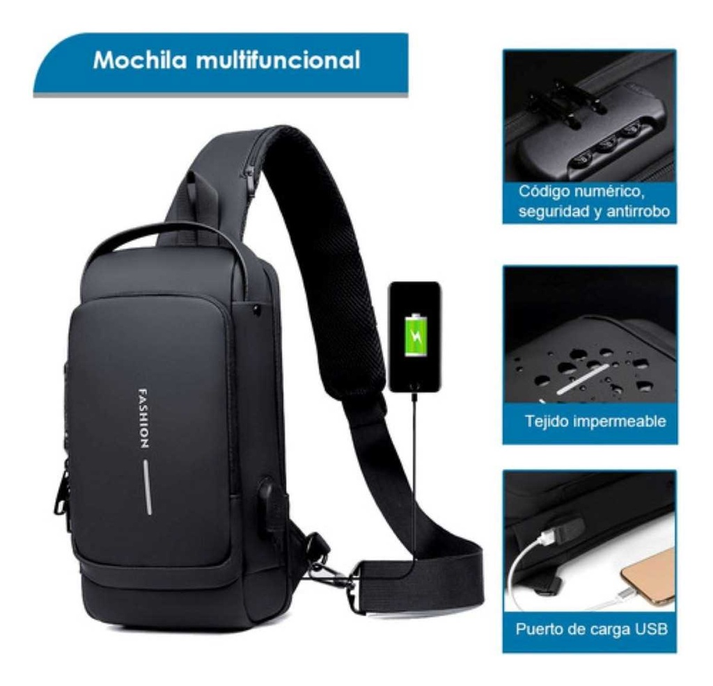 MOCHILA/MORRAL BANDOLERA FASHION