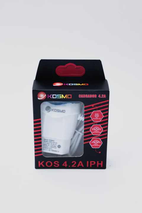 CARGADOR DE IPHONE KOSMO 4.2A