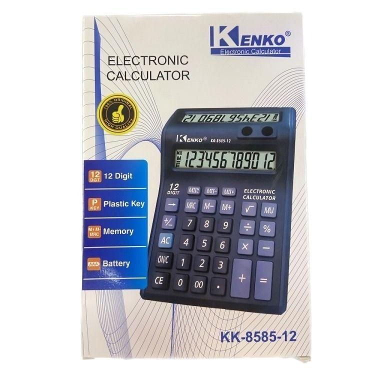 CALCULADORA KENKO DOBLE VISOR 12 DIGITOS
