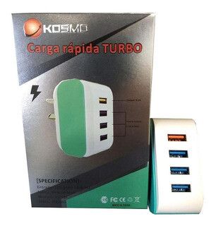 CABEZAL KOSMO CON 4 USB 6.2A