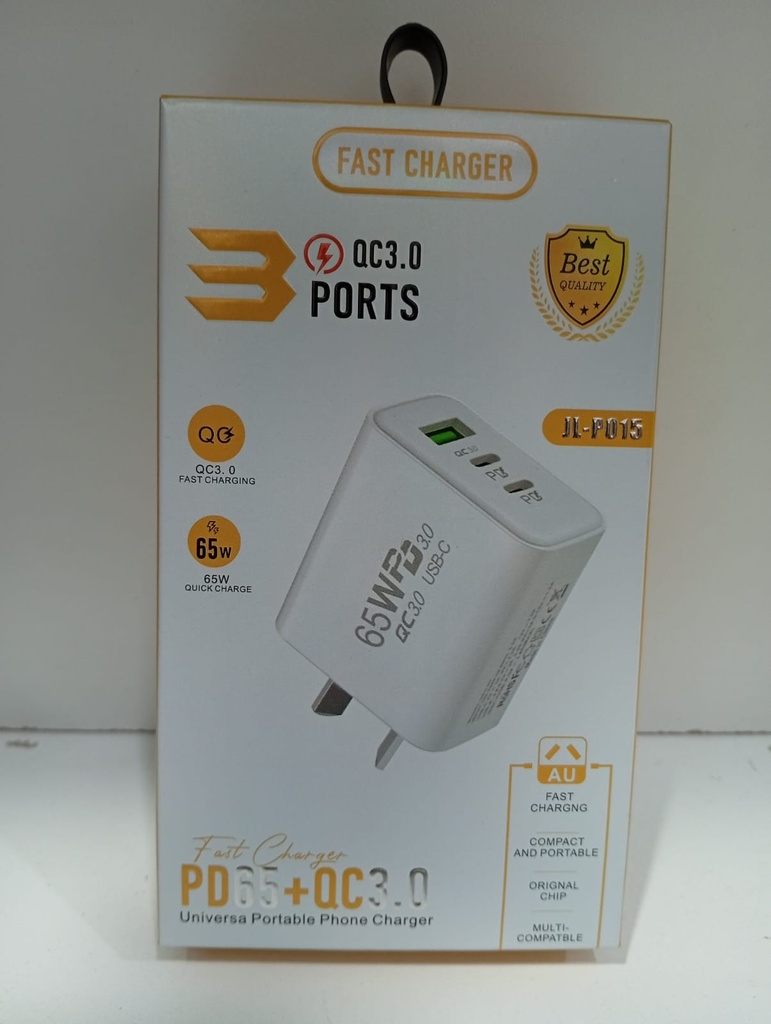 CABEZAL 65W 3.0 USB-C