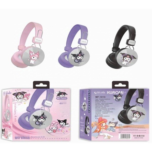 AURICULAR VINCHA WIRELESS KUROMI 5.3