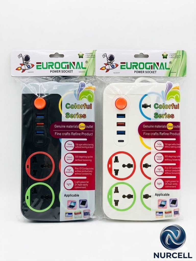 ALARGUE ZAPATILLA 4 TOMAS 3USB-TC