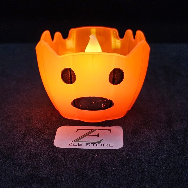 VELA CON LUZ CALABAZA ABIERTA X12U