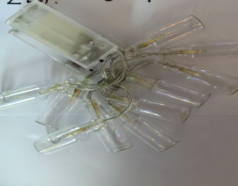 GUIRNALDA BOTELLA TRANSPARENTE 10 LEDS (AA)